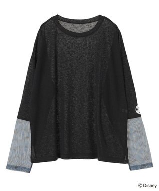 Green Parks ナイトメア／袖シアーＴシャツ Black