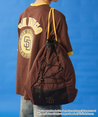 WEGO 別注MLBドローコードナップサック ブラウン