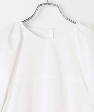 #Newans サークルスリーブAラインブラウス ホワイト