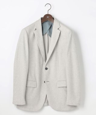 JOSEPH ABBOUD 【キングサイズ・JAPANファブリック/軽量/ジャージー素材】 サマージャージージャケット ライトグレー系