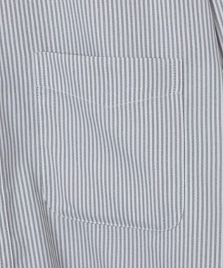 WEGO イージーケアオックスフォードシャツ グレーストライプ