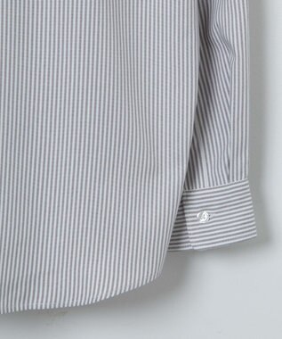 WEGO イージーケアオックスフォードシャツ グレーストライプ