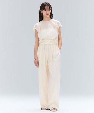 BEIGE， 【洗える/セットアップ対応】SPIGA / バルーンスリーブブラウス Ecru