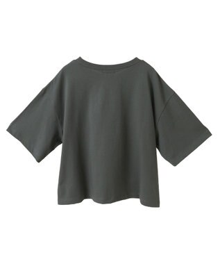 earth music&ecology 【接触冷感/洗濯機可】ＦＲＵＩＴＳ　ＤＥ　ＳＡＩＳＯＮショートＴ Charcoal Gray