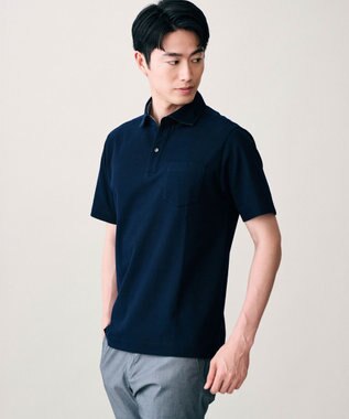 JOSEPH ABBOUD 仕事も休日も【日本素材・オーガニックコットン使用】クールビズ ダディポロ ネイビー系7