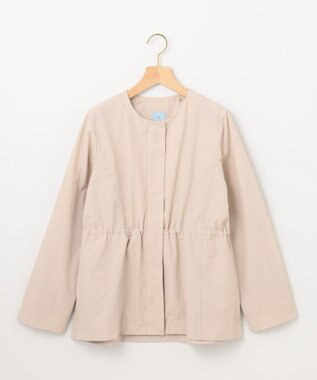 組曲 L 【フード取り外し可】2WAYショート丈ライトアウター ベージュ系