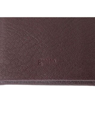 genten ゴートベーシック 二つ折りBOX財布 ノウチャ