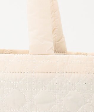 LA BAGAGERIE バイカラー　キルティングビッグトート アイボリー