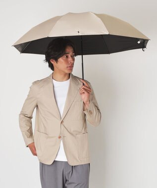 MOONBAT 【軽量/大きめ】POLO RALPH LAUREN 遮光 晴雨兼用 折りたたみ日傘 ワンポイント ポロポニー 60cm ベージュ