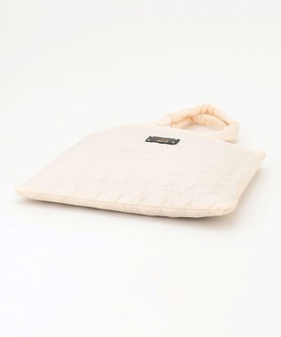 LA BAGAGERIE バイカラー　キルティングビッグトート アイボリー