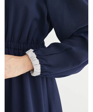 Green Parks ・ＥＬＥＮＣＡＲＥ　ＤＵＥ　バイカラーピンタックワンピ Navy