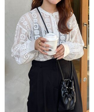 Green Parks レースブラウス Off White
