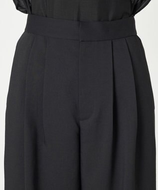 NAVE 【ReNAVE・洗える/UVカット】スパンポリエステル パンツ ブラック系