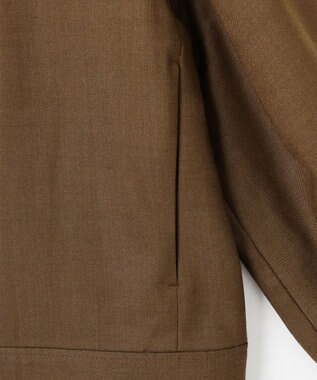 自由区 L 【17号サイズまで展開・SHIHOさん着用】デニムライクツイル ジャケット ブラウン