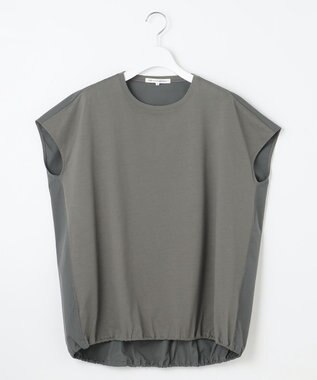 23区 L 【洗える】ALBINIコーコラン バルーン Tシャツ カーキ系