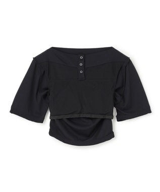 uncrave 【DAWN(ダン)】No.20 CUP IN BOAT NECK ブラック