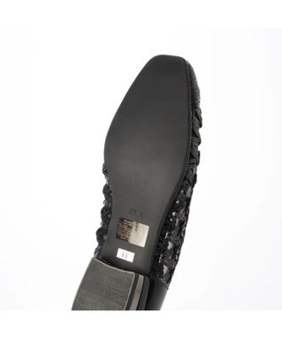 Riz raffinee <Riz raffinee>メッシュフラットパンプス ブラック