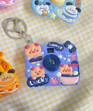 WEGO ぷっくりアニマルトイカメラキーホルダー 柄5