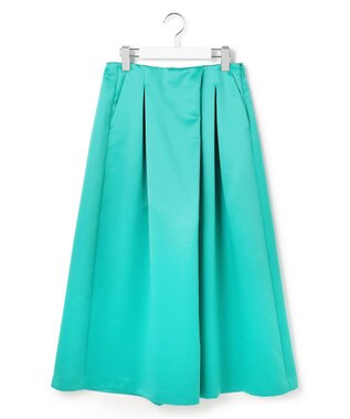 23区 【エステータ】フォルムサテン キュロットパンツ ターコイズブルー系