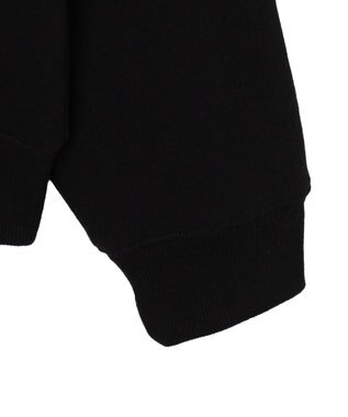 WEGO 【ユニセックス着用ITEM/裏起毛】リラックスフィットスウェットプルパーカー ブラック