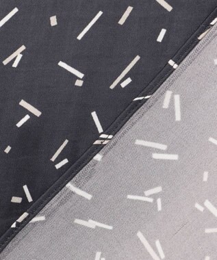 自由区 【洗える・XSサイズあり】ビンテージサテンプリント柄 ブラウス ブラック系5