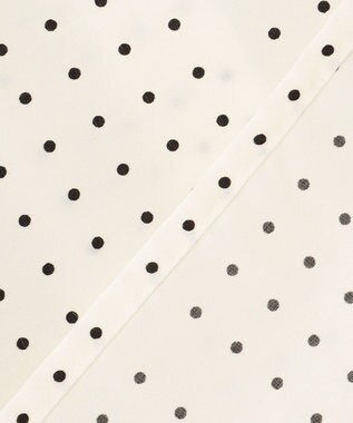 J.PRESS LADIES S 【洗える】ブロックドットプリント バンドカラー ブラウス ホワイト系5