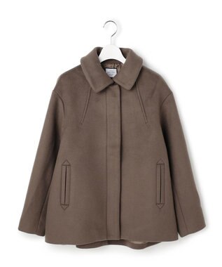 J.PRESS YORK STREET 【WOMEN】2WAY メルトン ショートコート ブラウン系