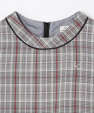 組曲 KIDS 【150-160㎝】グレンチェック ジャンスカ モノトーン