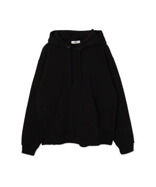 WEGO 【ユニセックス着用ITEM/裏起毛】リラックスフィットスウェットプルパーカー ブラック