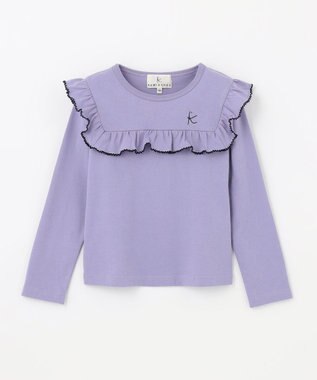 組曲 KIDS 【110-140cm】プチフルール カットソー アイリス系