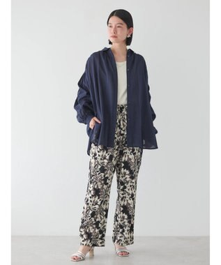 AMERICAN HOLIC カルゼギャザーシャツチュニック Navy