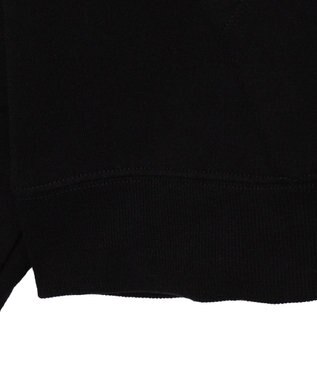 WEGO 【ユニセックス着用ITEM/裏起毛】リラックスフィットスウェットプルパーカー ブラック