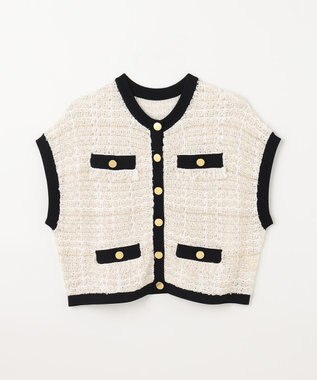 GRACE CONTINENTAL ショートニットベスト キナリ