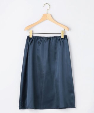 組曲 L 【先行予約】シアーボイル フリル袖ワンピース ネイビー系