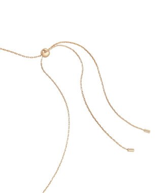 Maison de FLEUR カーリーリボンスライドネックレス Gold
