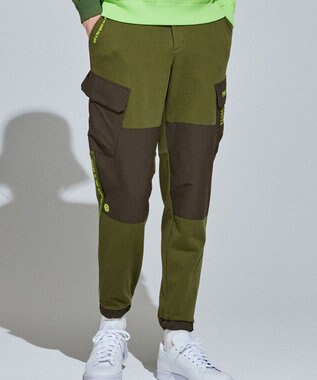 PW CIRCULUS 【MEN】裏毛カーゴジョガーパンツ カーキ系