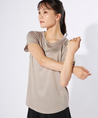 OP／FILA 【FILA】コンプレッションウェア上下２点セット グレー×ベージュ