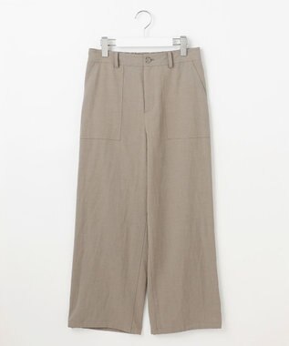J.PRESS LADIES 【洗える】フィブリルツイル ベイカーパンツ モカ系