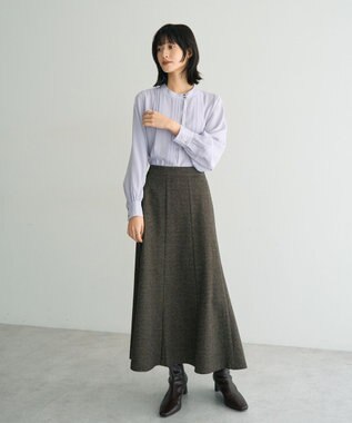 YECCA VECCA タックデザインブラウス Lavender