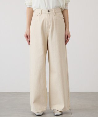 AMERICAN HOLIC ワイドデニムパンツ White