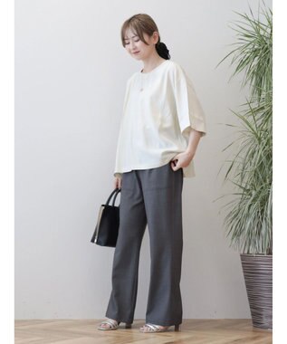 AMERICAN HOLIC 接触冷感　衿リブブラウソー Ivory