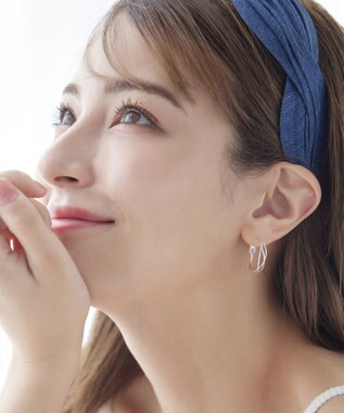 Tiaclasse 【金属アレルギー対応】　ワイヤーフープピアス シルバー