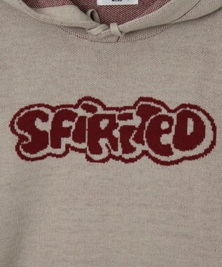 WEGO 【ユニセックス着用ITEM】ジャガードグラフィックパーカー ホワイト