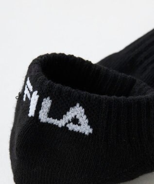 FILA GOLF／marie claire 【FILA GOLF】ジャカードデザイン３Ｐアンクルソックス ブラック