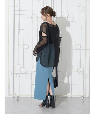 earth music&ecology ＳＥＴ２点メッシュプルオーバー＋タンクトップ Ivory