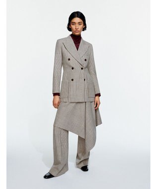 JOSEPH フルイドムリネ　ダブルブレステッドジャケット Ivory/Arabica