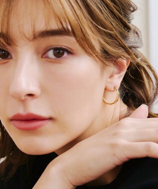 Tiaclasse 【金属アレルギー対応】　ワイヤーフープピアス ゴールド