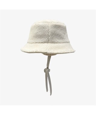 林八百吉商店 un chapeau 耳付きボアバケット アイボリー