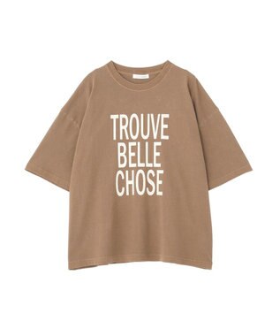Green Parks ピグメントロゴＴシャツ Brown