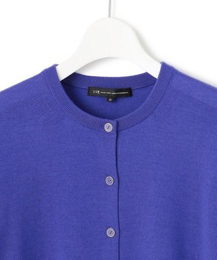 23区 S 【洗える】サステナブルウール ベーシック カーディガン ブルー系